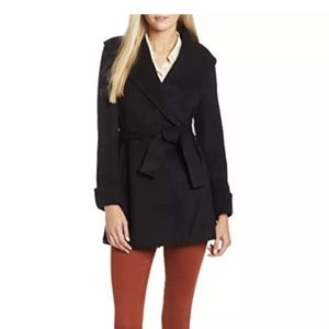 Trina Turk Wool/Cashmere Wrap Coat